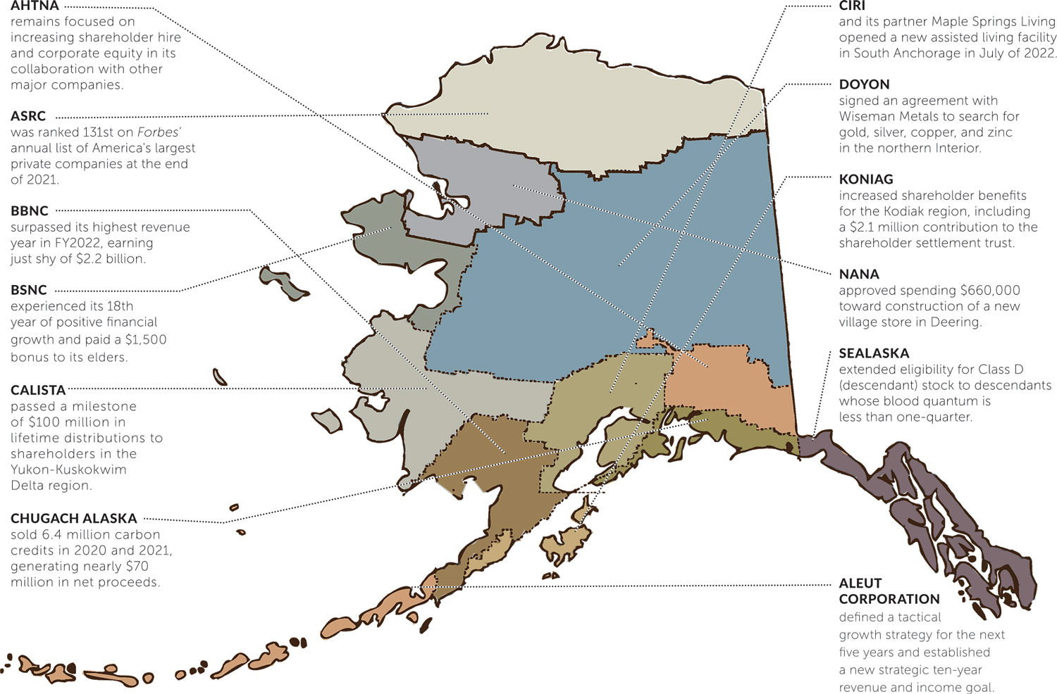 map of locations in Alaska