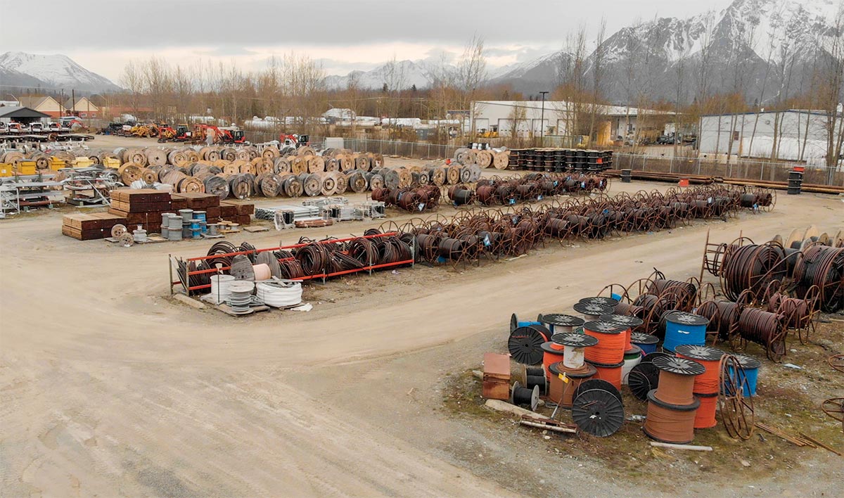 MTA fiber yard in Palmer