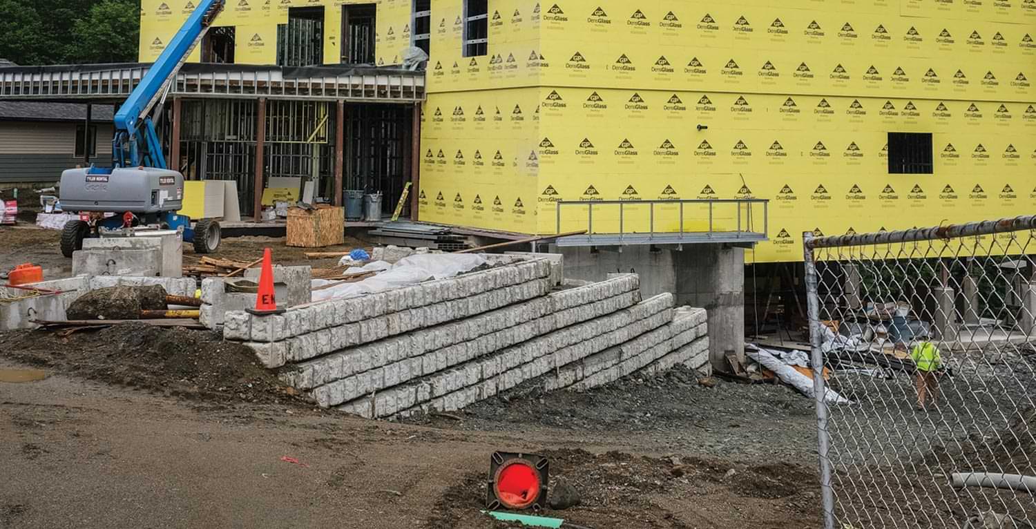 the construction site at Bartlett Regional Hospital in Juneau