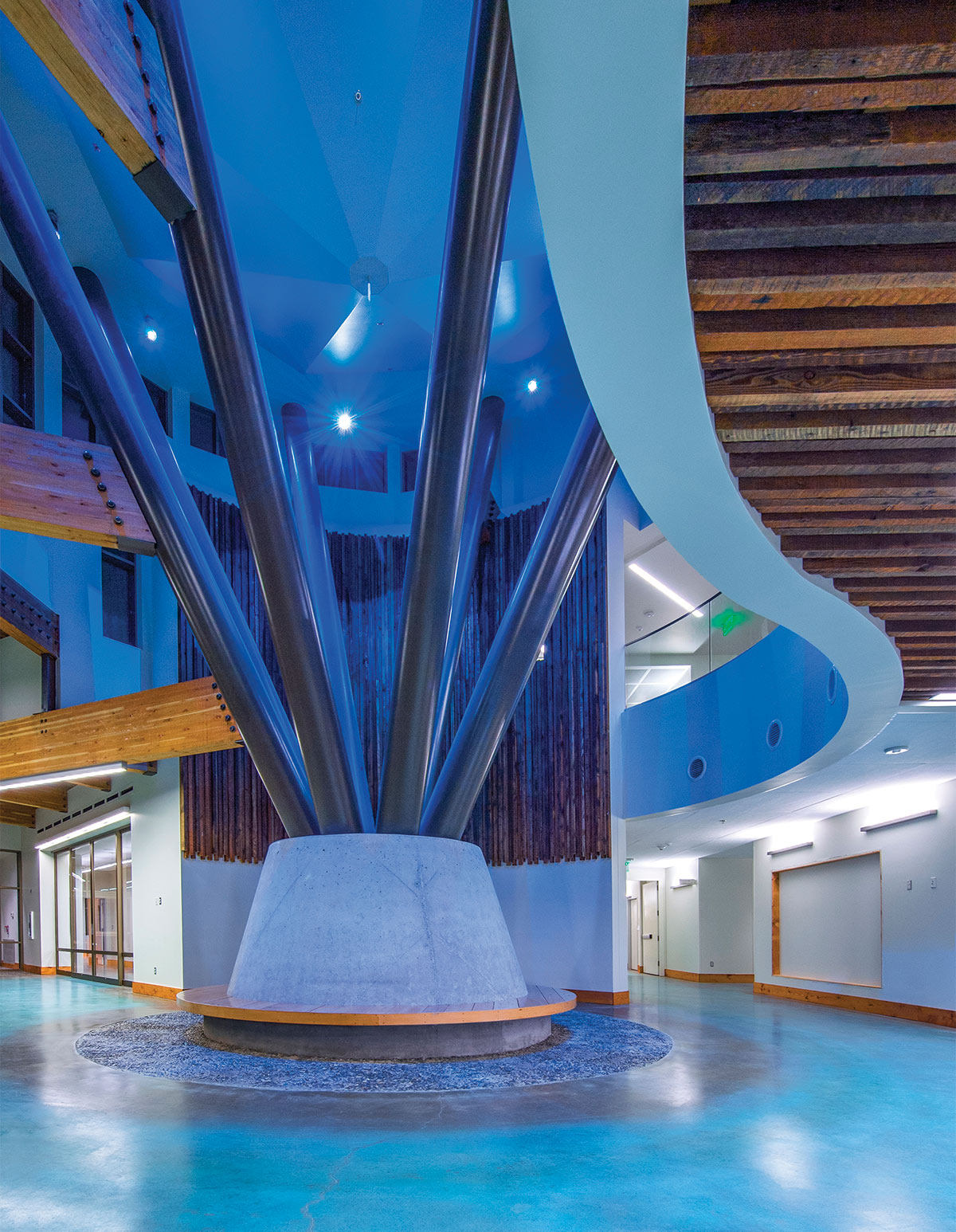 The Kenaitze Indian Tribe's Dena'ina Wellness Center, designed by Architects Alaska.