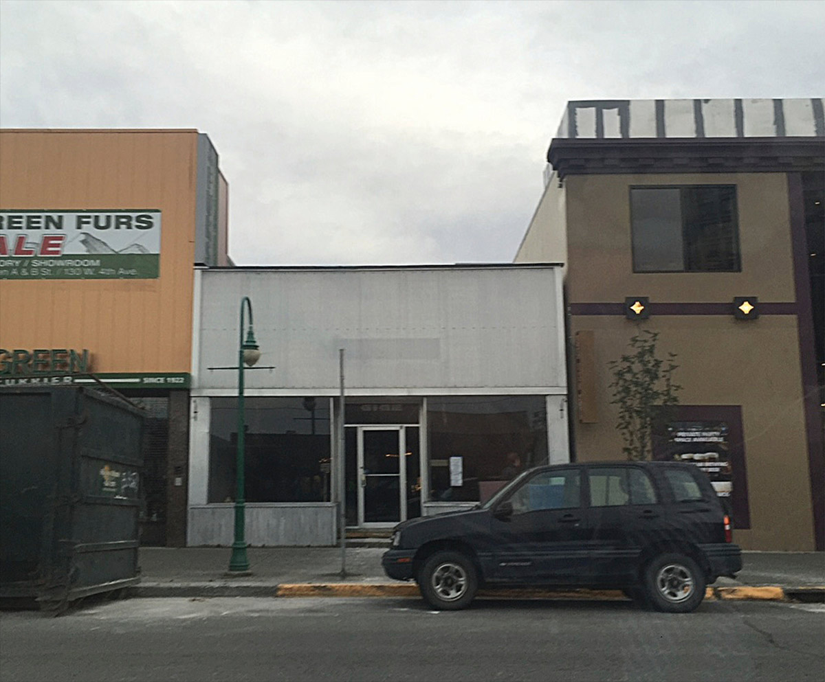 Storefront before restoration began