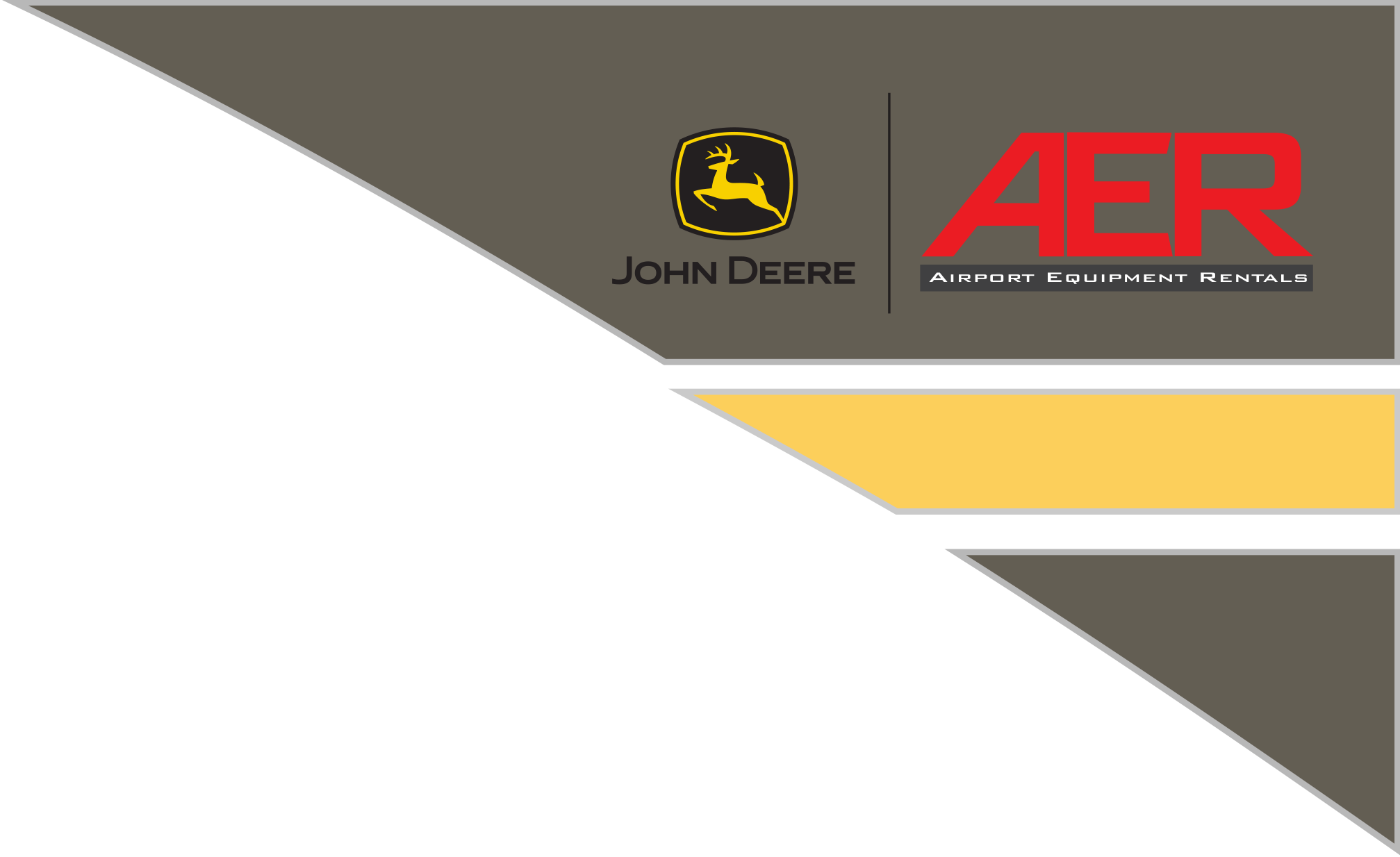 Airport Equipment Rentals & John Deere logos