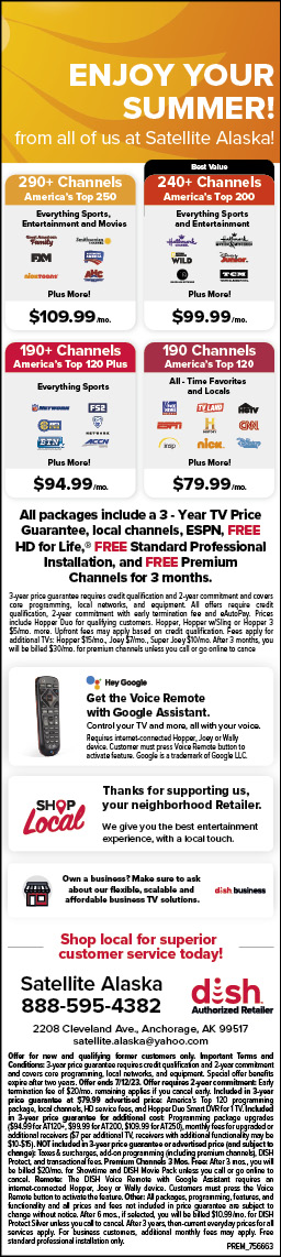 Satellite Alaska Advertisement
