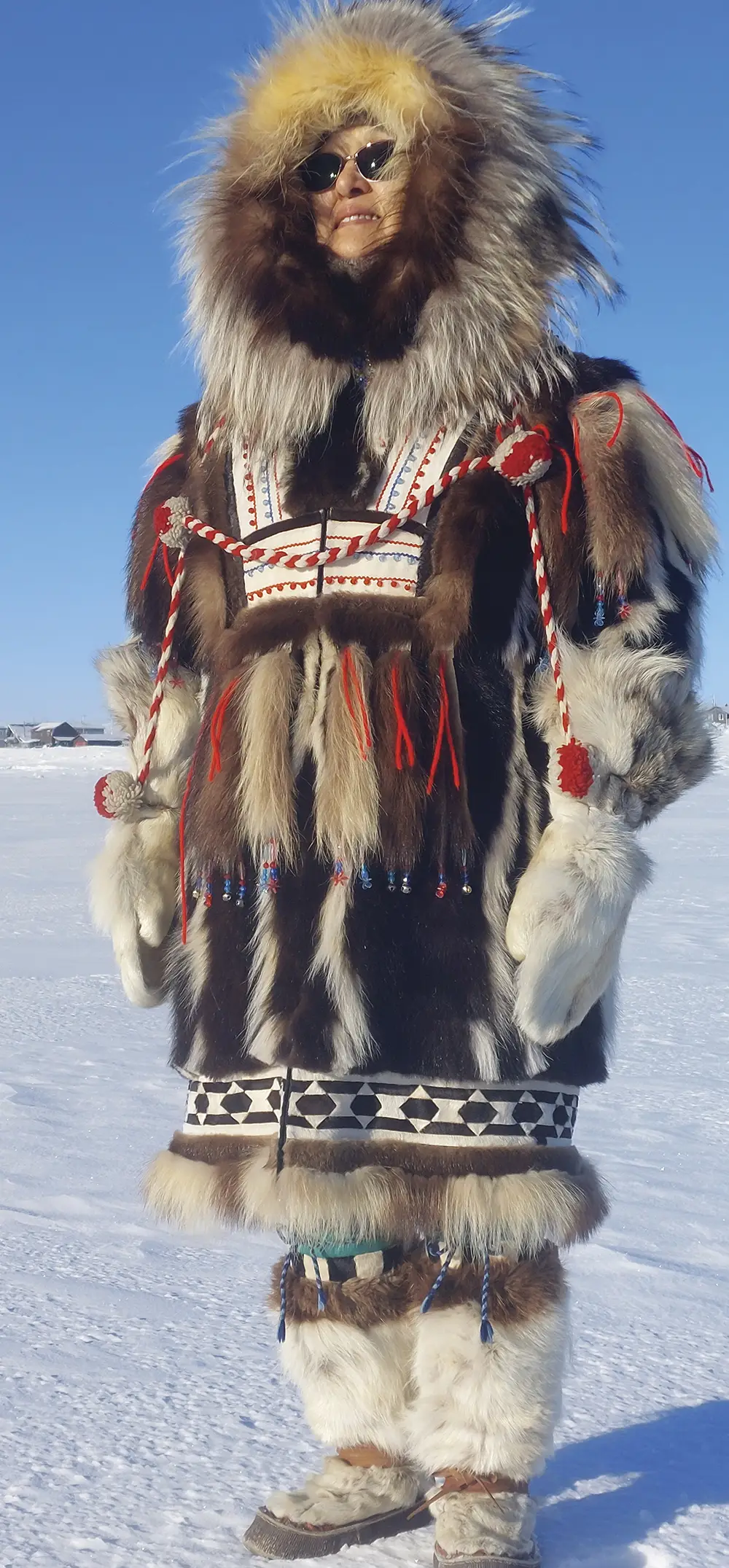 1st place winner in the Regalia category in Bering Straits Native Corporation's 2023 Photo Contest in the snow