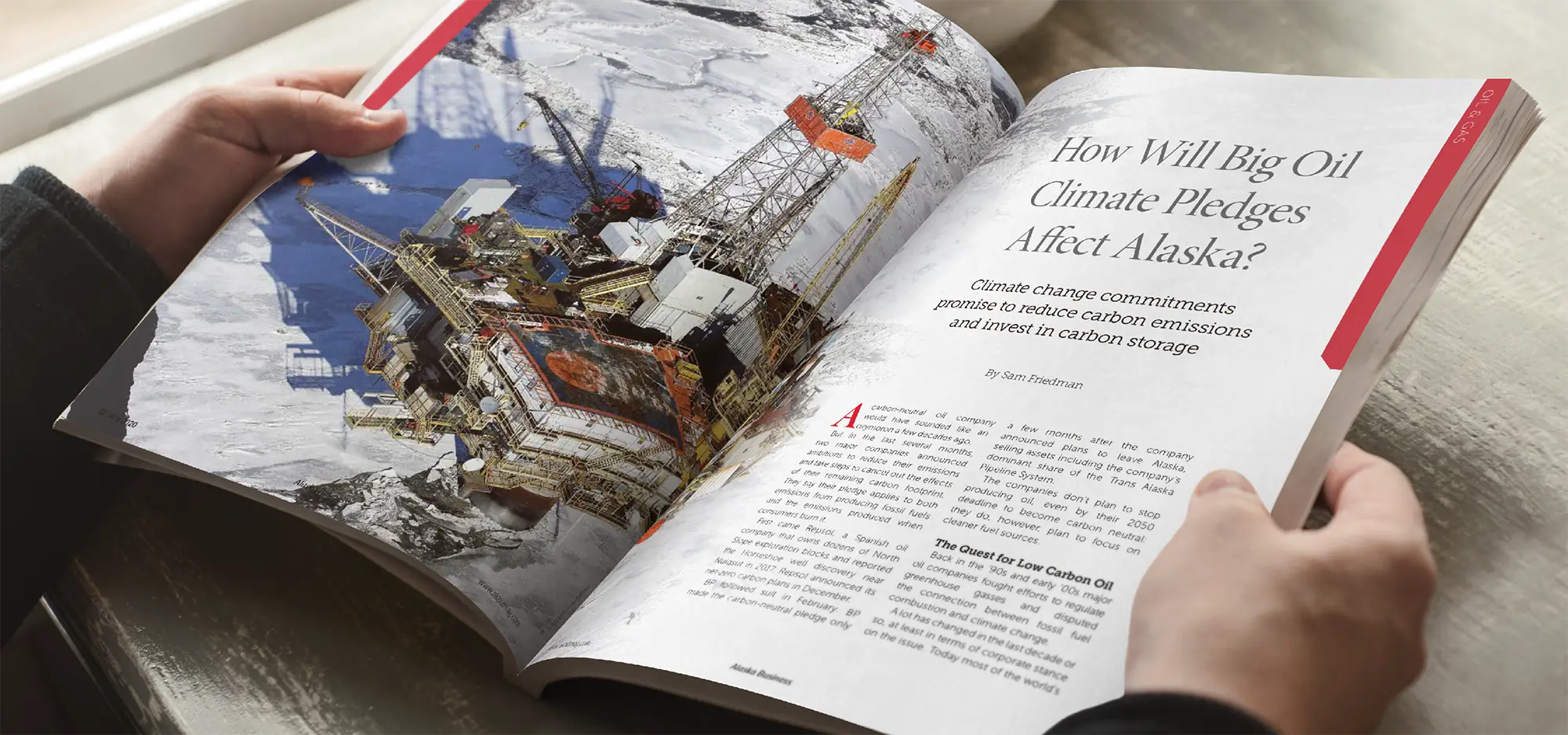 Reading Alaska Business magazine