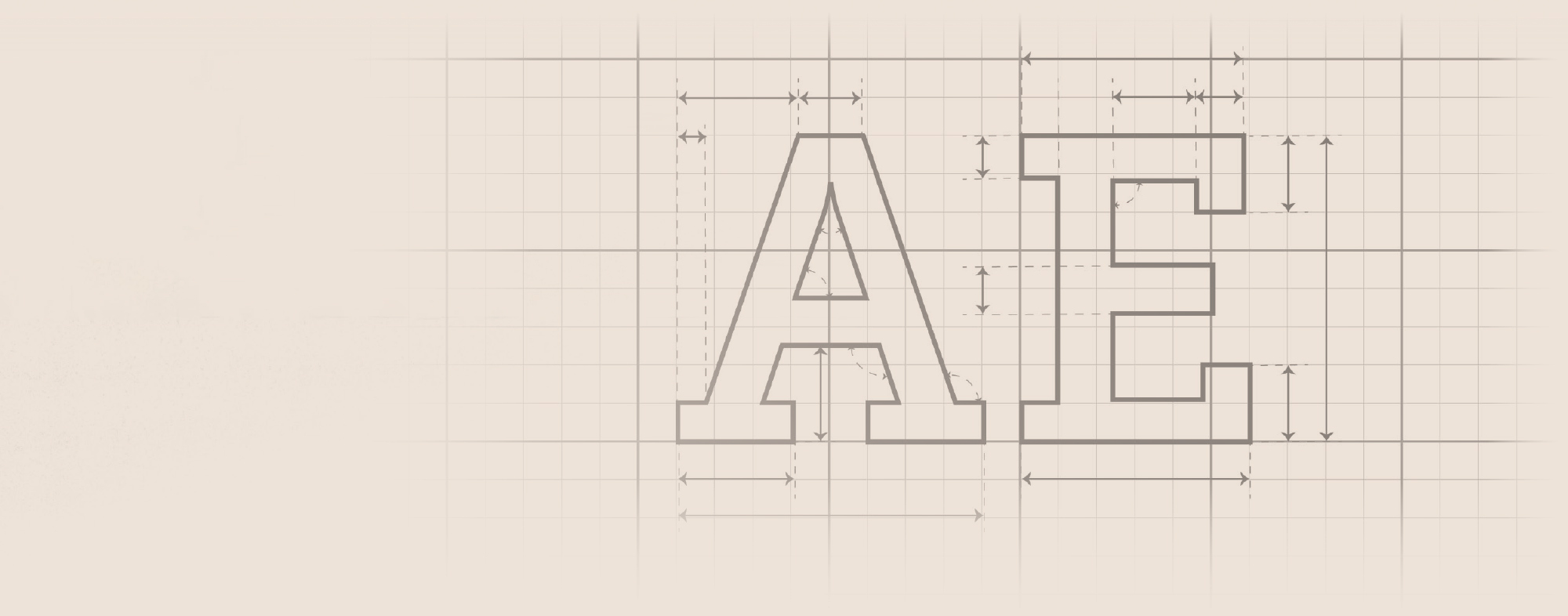 A&E vector drafted text