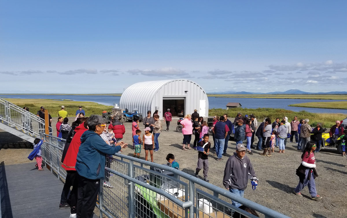 Shaktoolik Clinic is operated by Norton Sound Health Corporation. Community members gather for the opening of Shaktoolik Clinic.