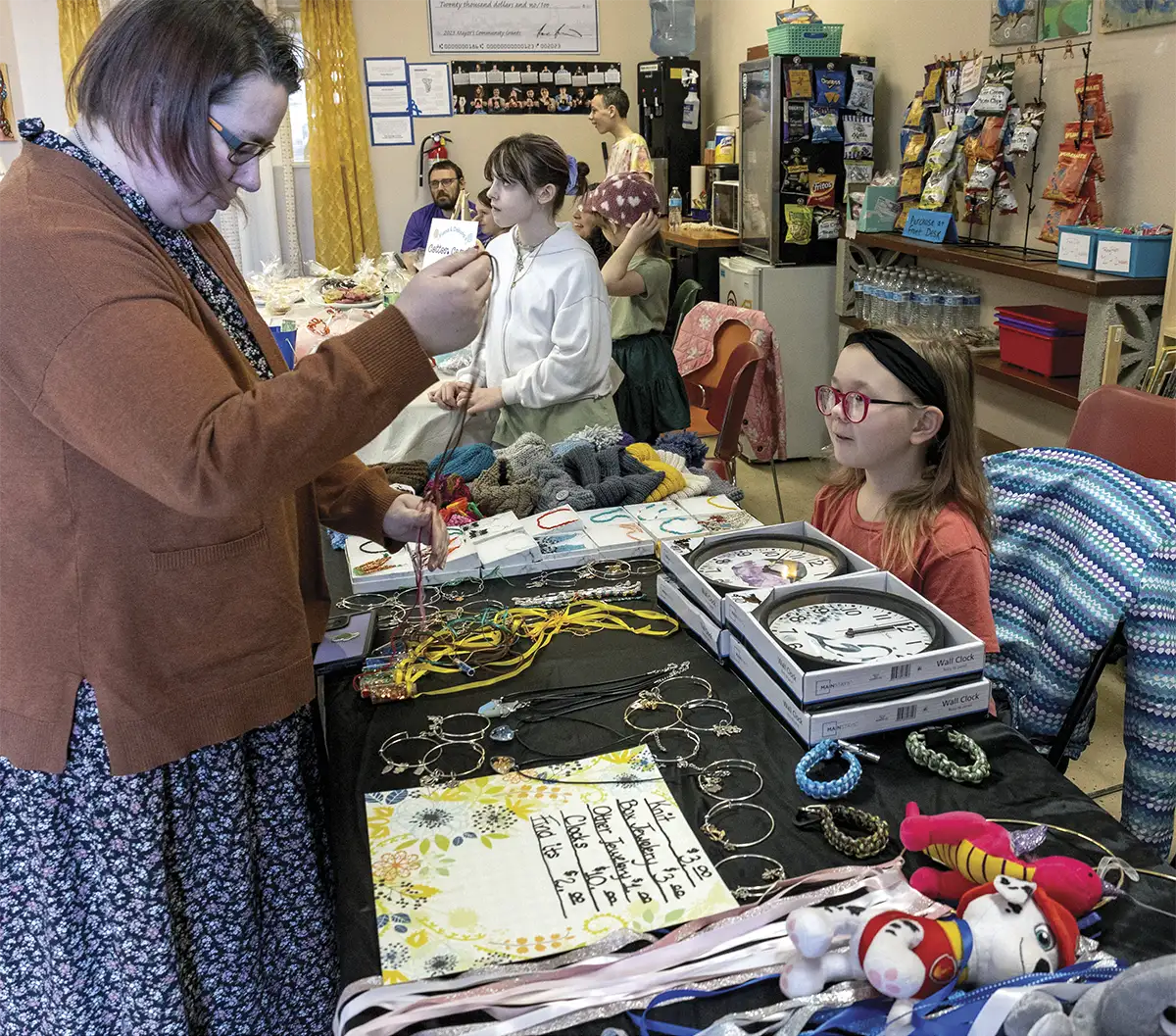 vendor booths at the Kids Business Fair