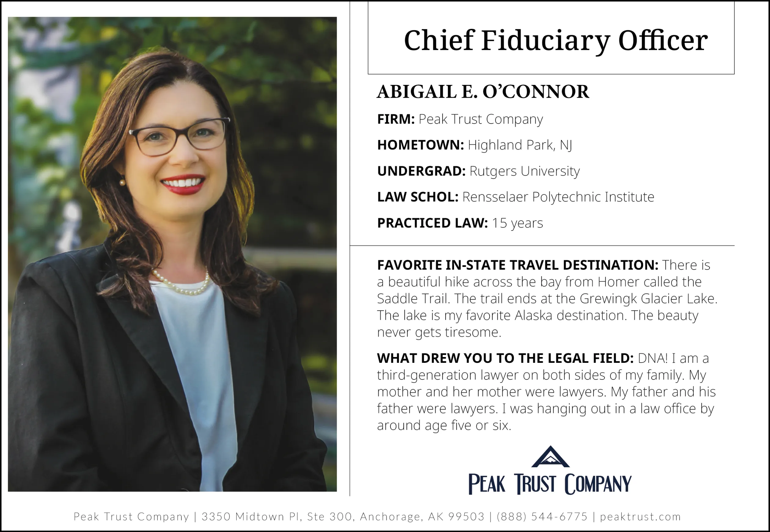 Abigail E. O'Connor Featured Profile