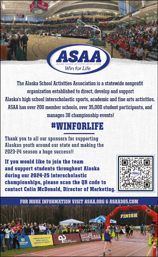 Alaska School Activities Association Advertisement