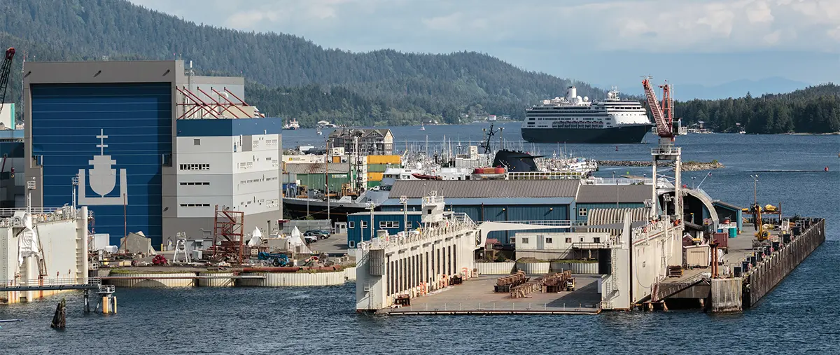 view of the Ketchikan Shipyard