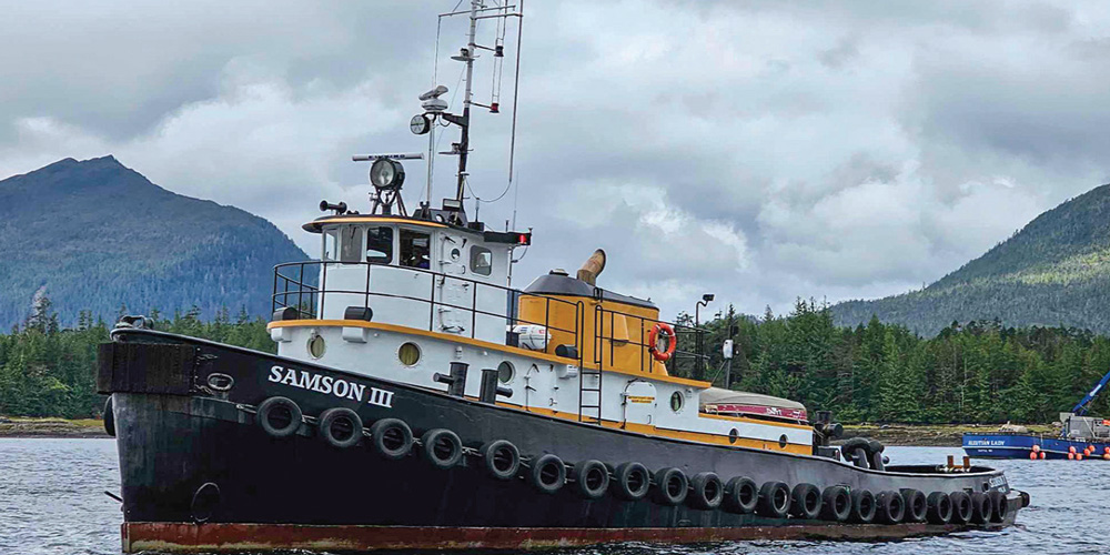 Samson III boat on the water