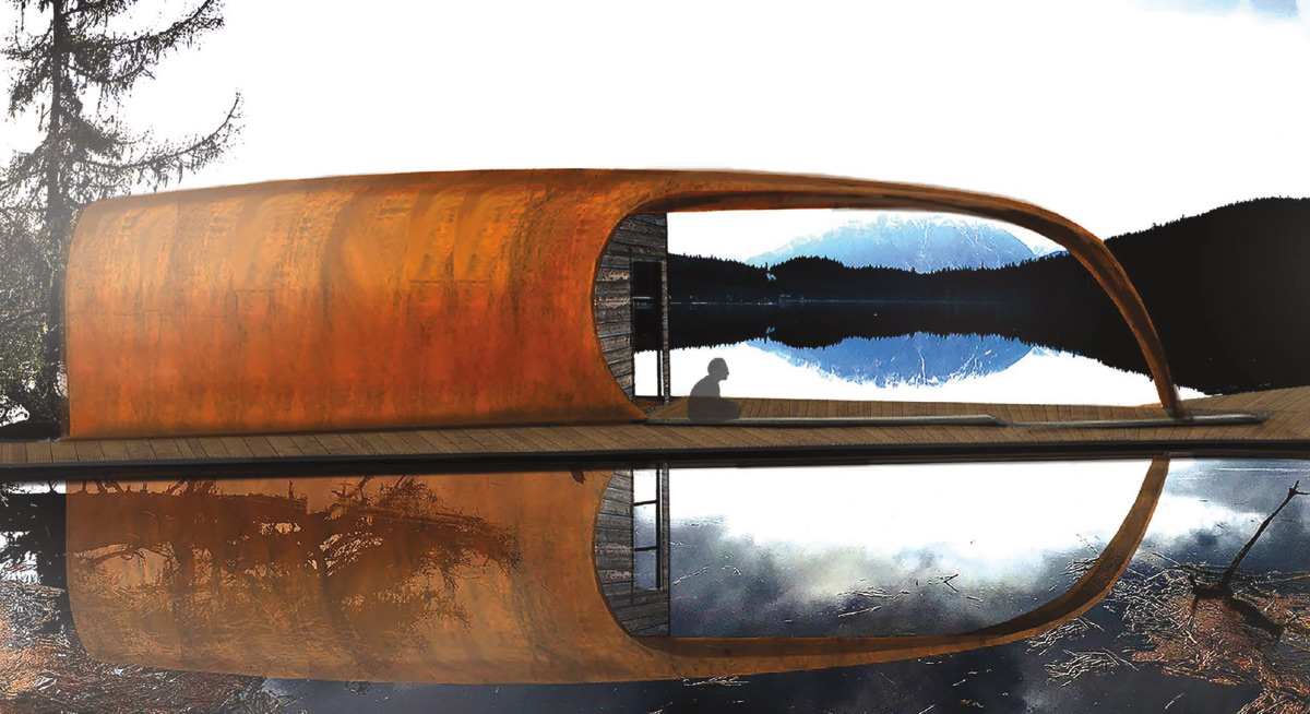 rendering of Aak'w Pavilion