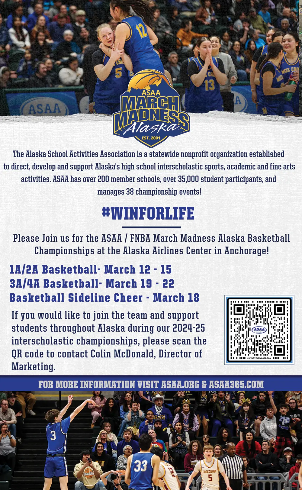 Alaska School Activities Association Advertisement