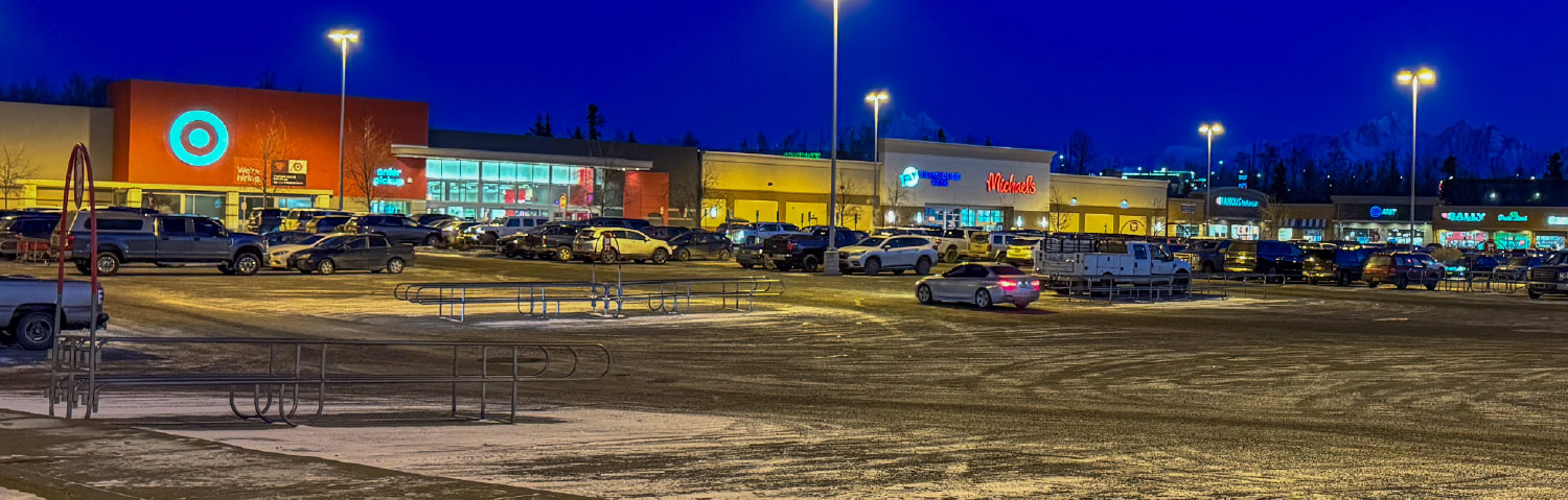 outdoor view from parking lot of Wasilla Target store