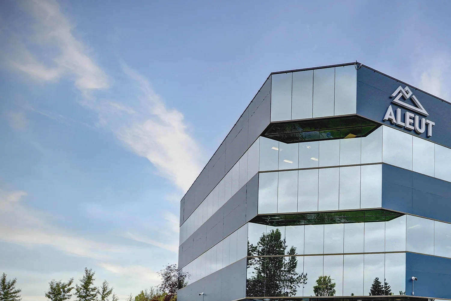 exterior of the Aleut building