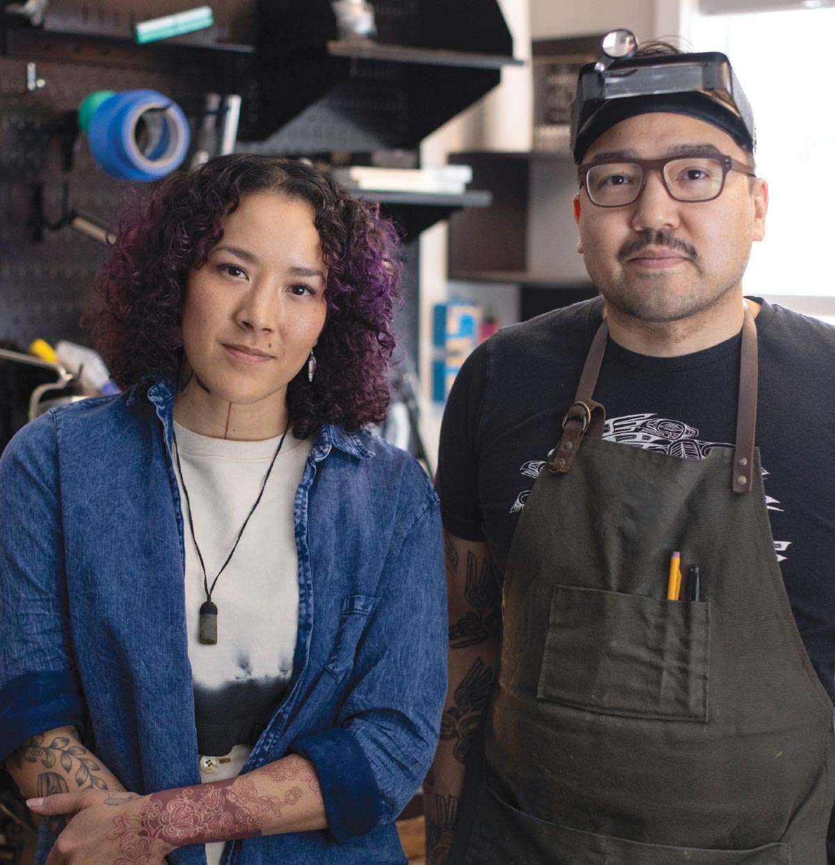 Crystal and Rico Worl posing for a photo together 