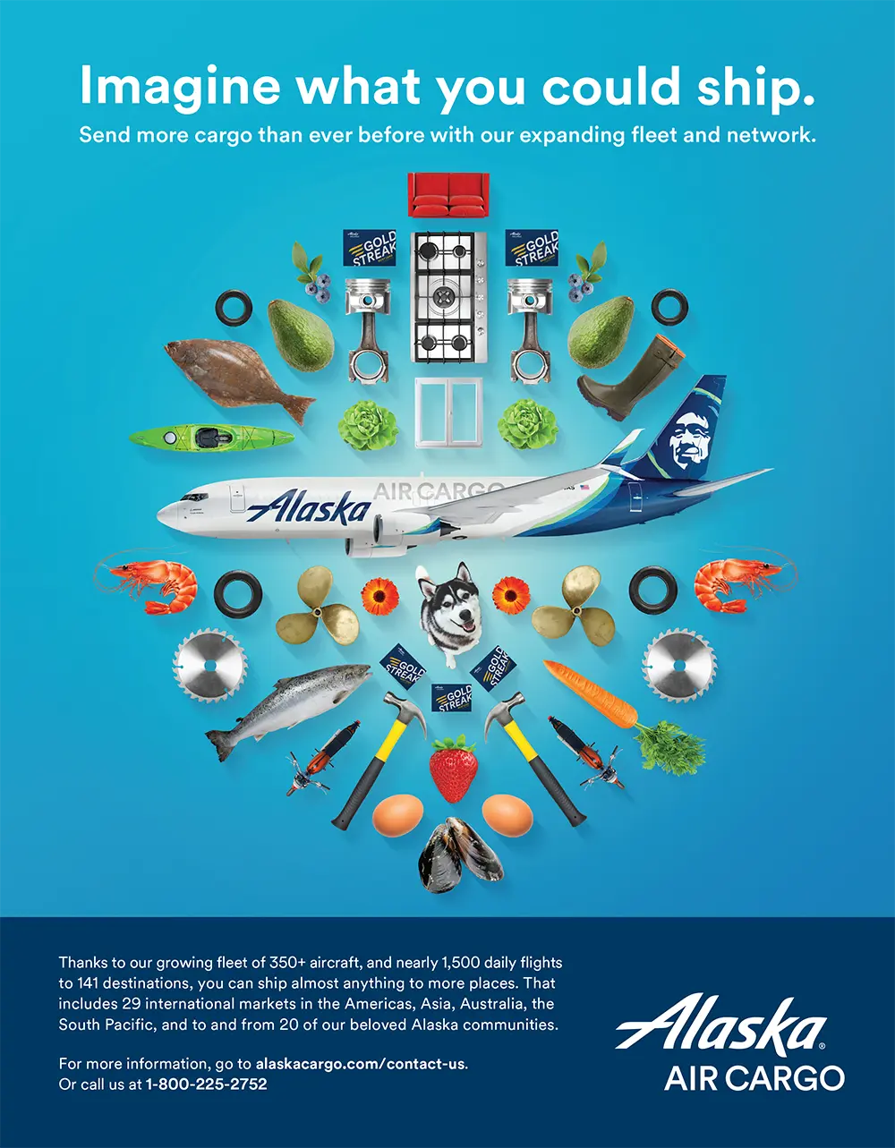 Alaska Air Cargo - Alaska Airlines Advertisement
