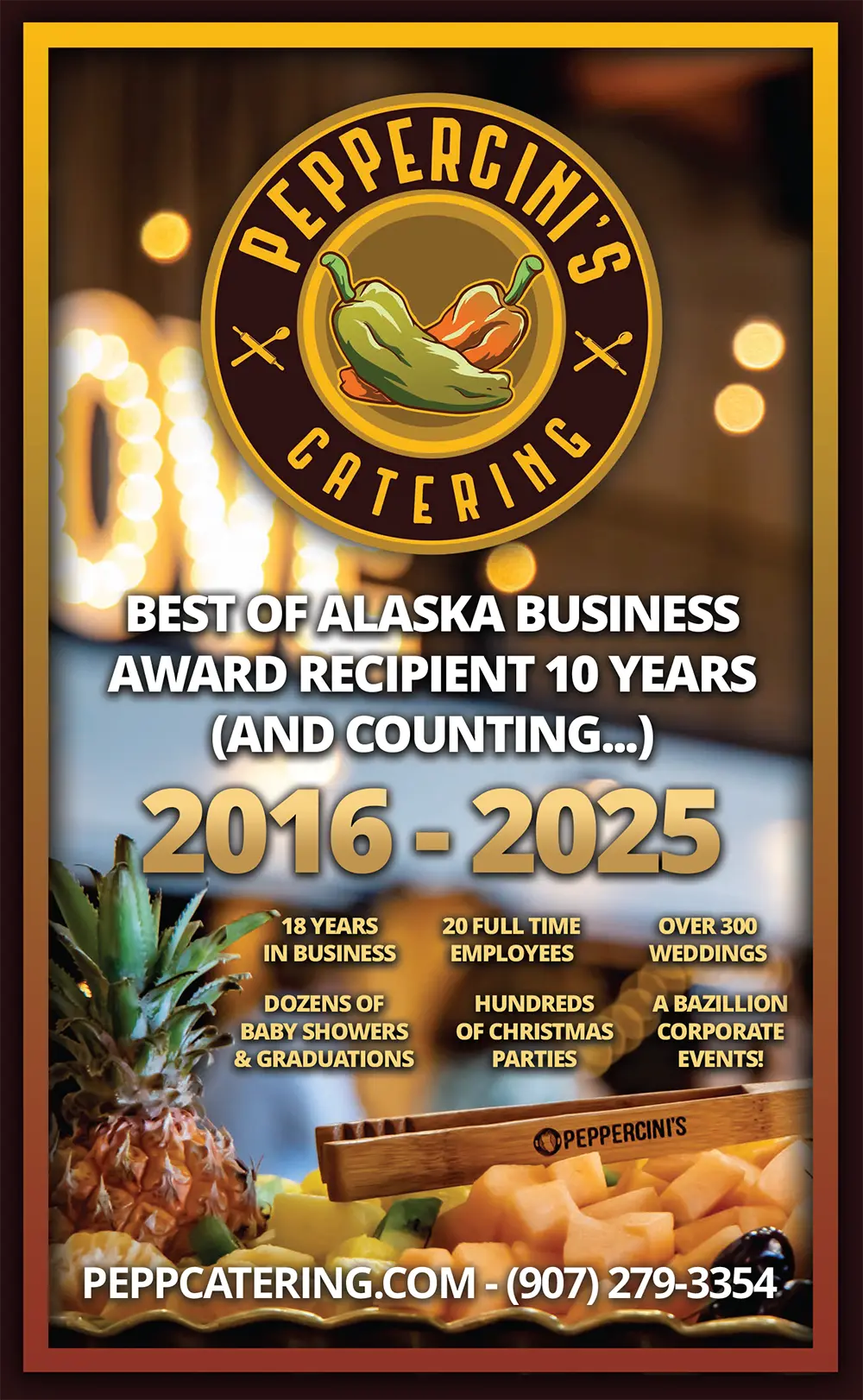 Peppercini's Deli & Catering Advertisement