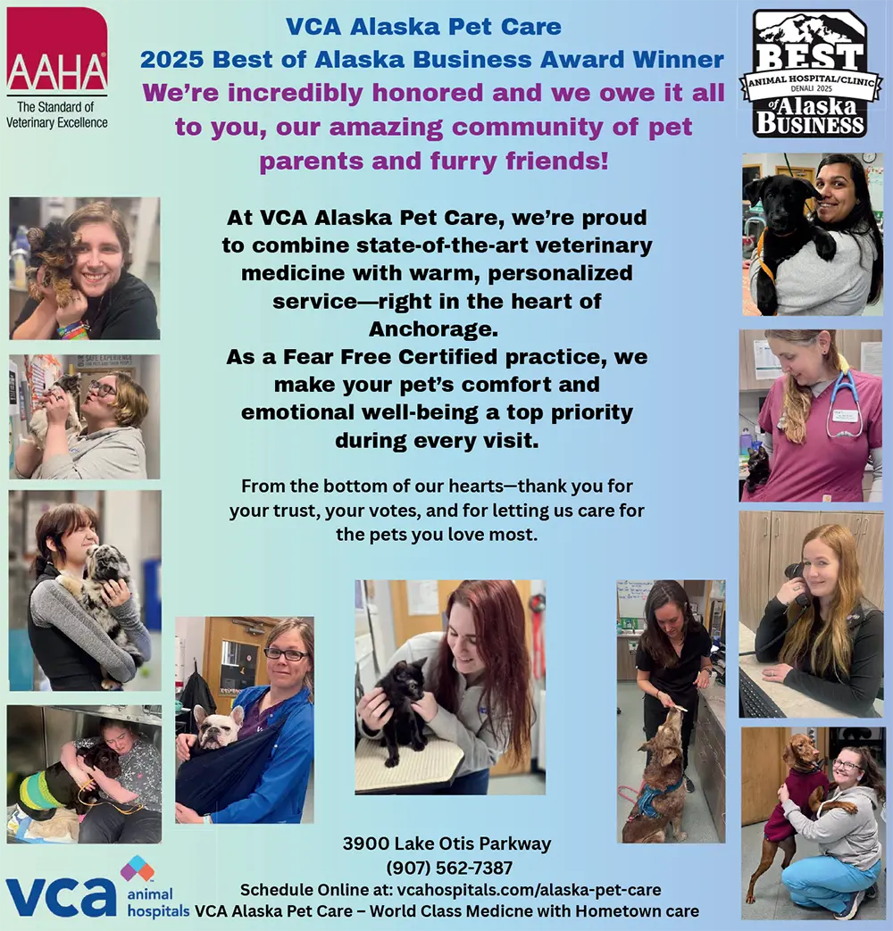 VCA Alaska Pet Care Advertisement