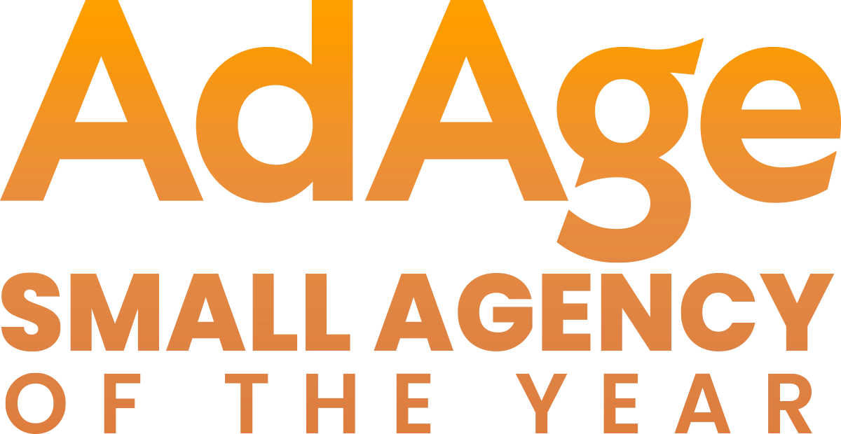 AdAge Small Agency of the year typography