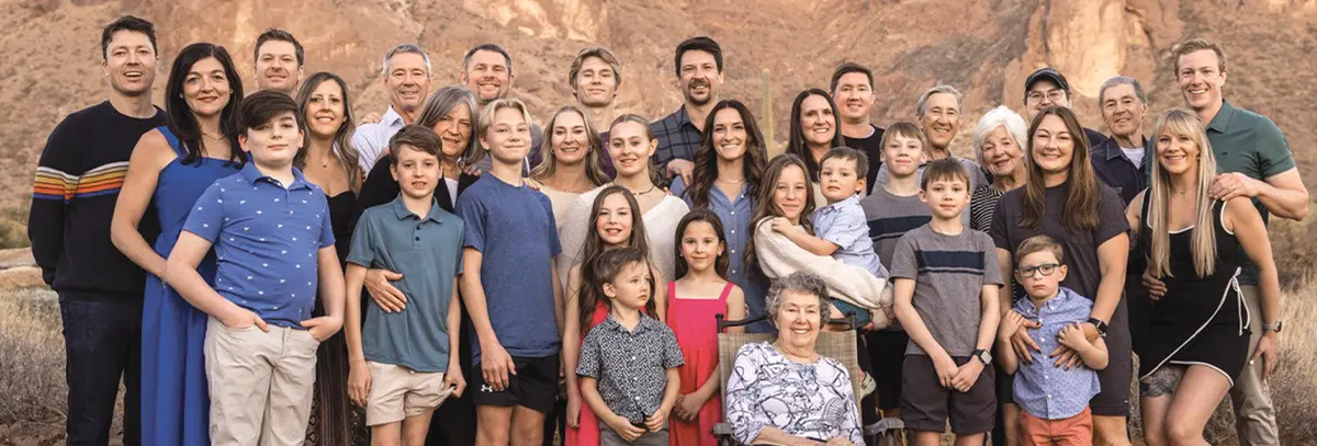 Binkley family posing together