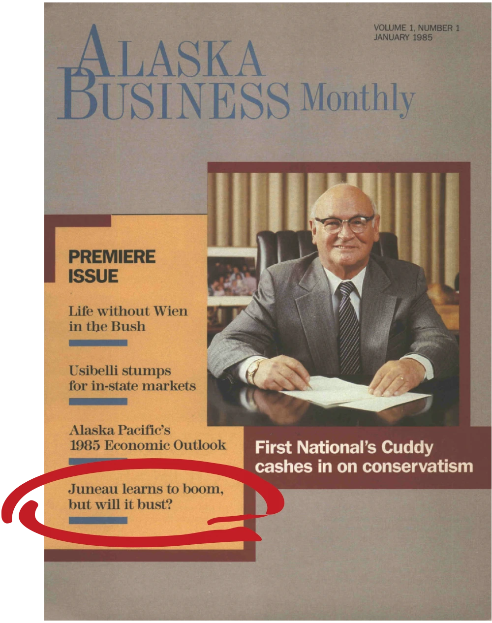 Alaska Business January 1985 cover