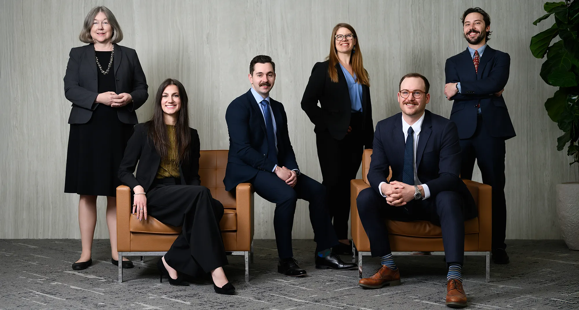 group of attorneys posing for a photo