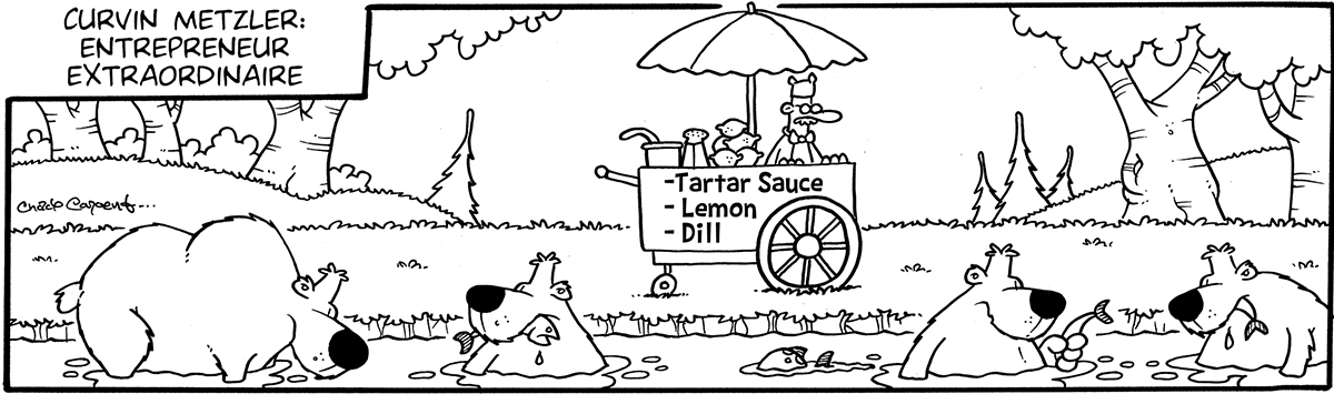Curvin Metzler: Entrepreneur Extraordinaire comic strip