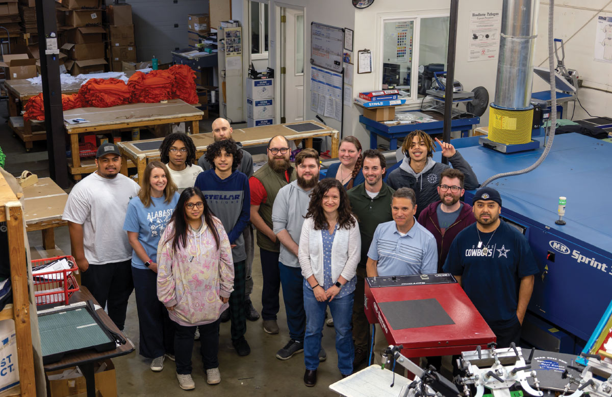 Stellar Designs crew in workshop