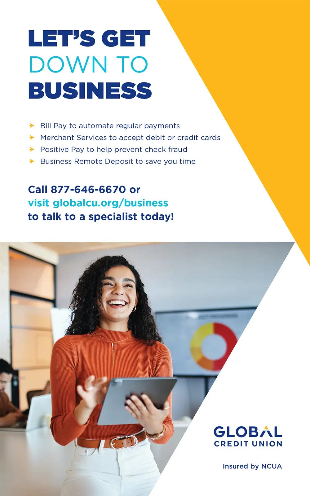 Global Credit Union Advertisement