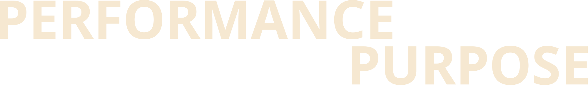 Performance with Purpose