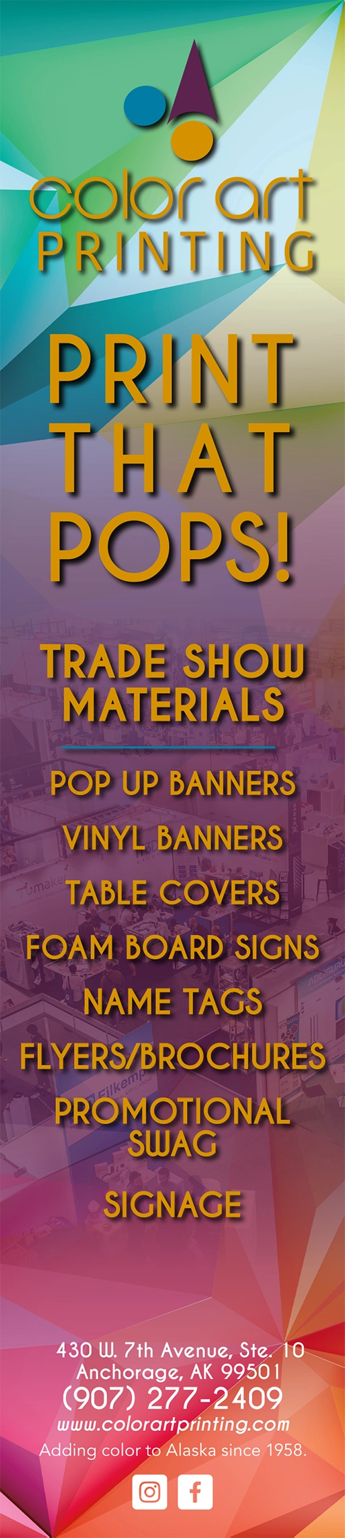 Color Art Printing, Inc. Advertisement