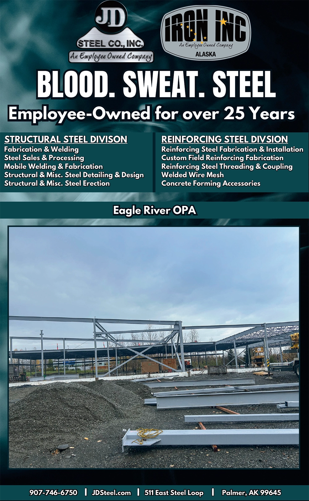 JD Steel Co., Inc. Advertisement