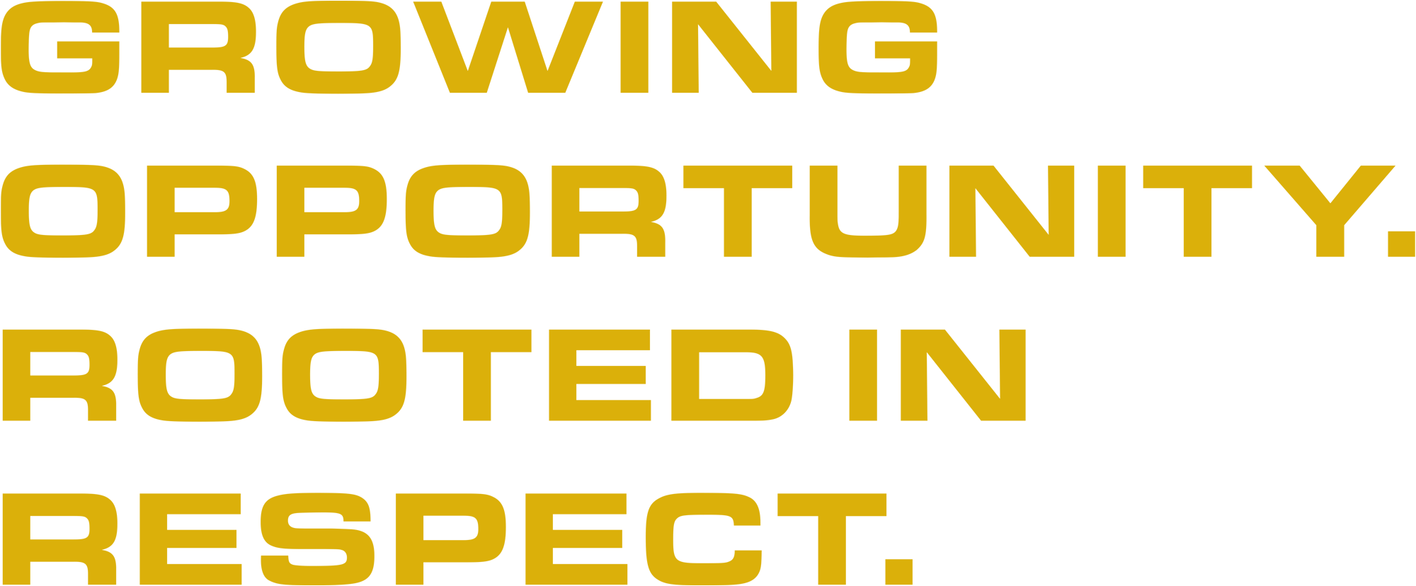 Growing Opportunity. Rooted in Respect.