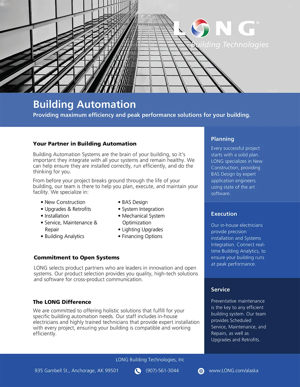 LONG Building Technologies Advertisement