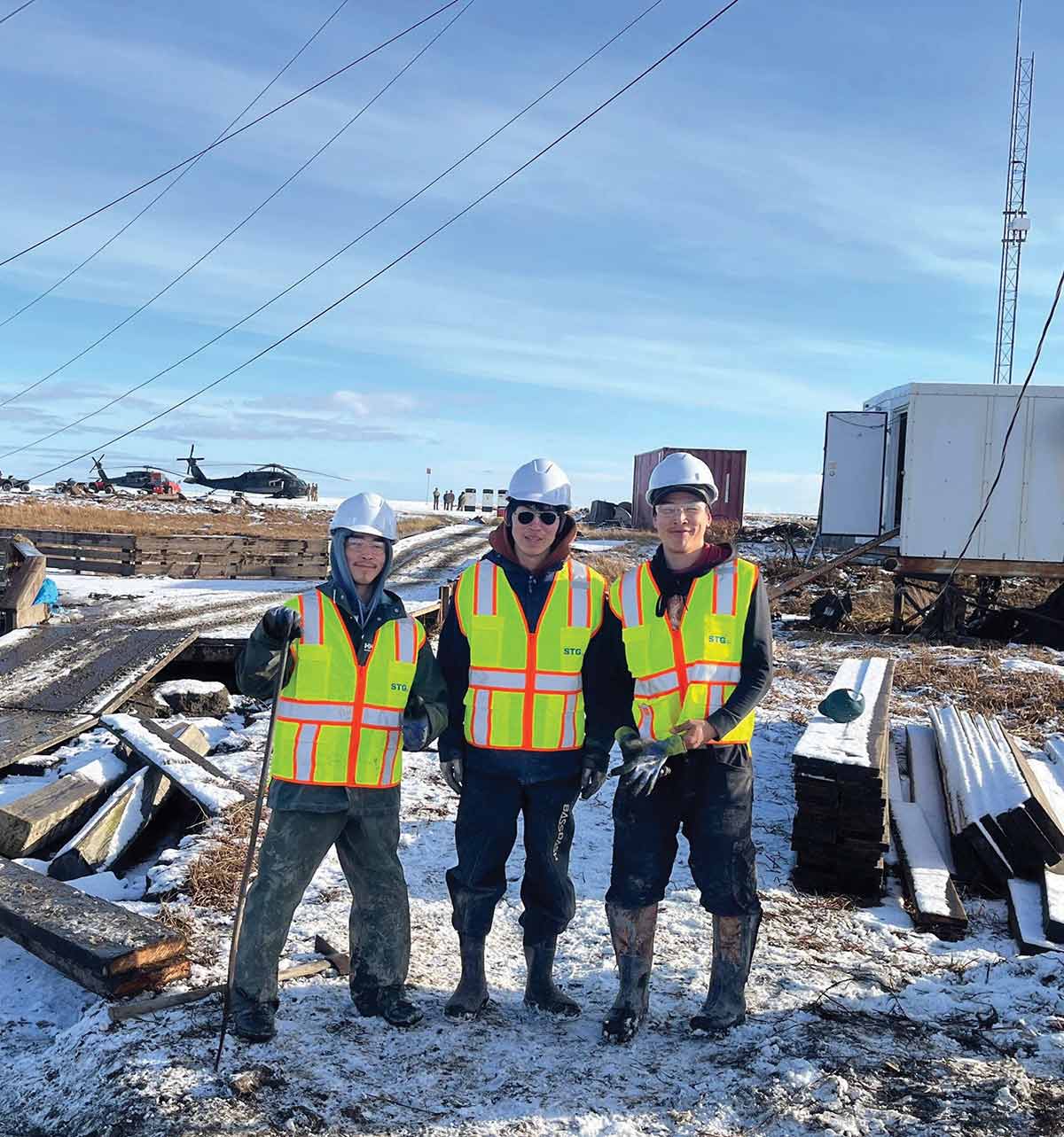 Project managers tried to phase the work to complete as much as possible while the ground was still frozen.