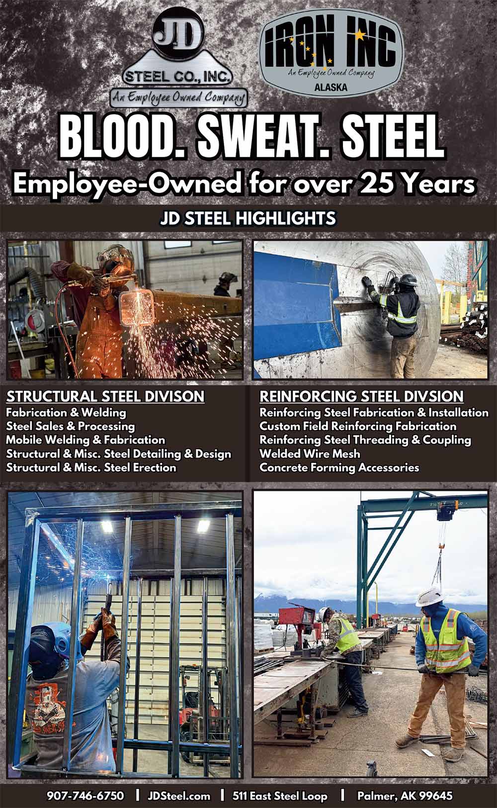 JD Steel Co., Inc. Advertisement