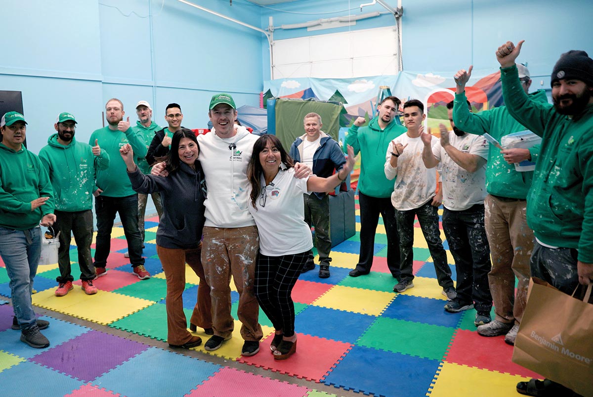 The AWAIC women’s shelter received a fresh coat of paint thanks to Paint it Forward, an ongoing initiative where Campbell Painting chooses a deserving homeowner, nonprofit, or charitable organization to receive a complimentary painting project.