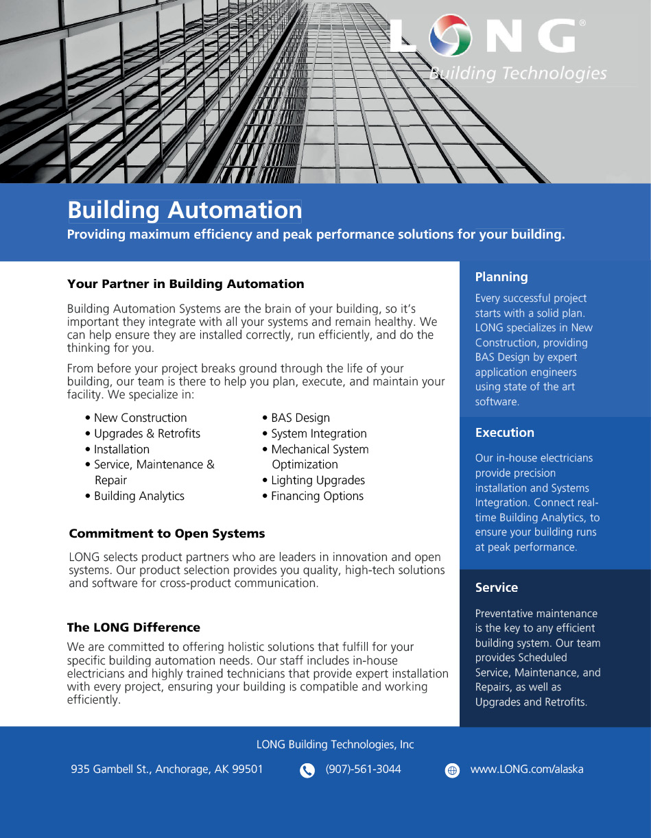 LONG Building Technologies Advertisement