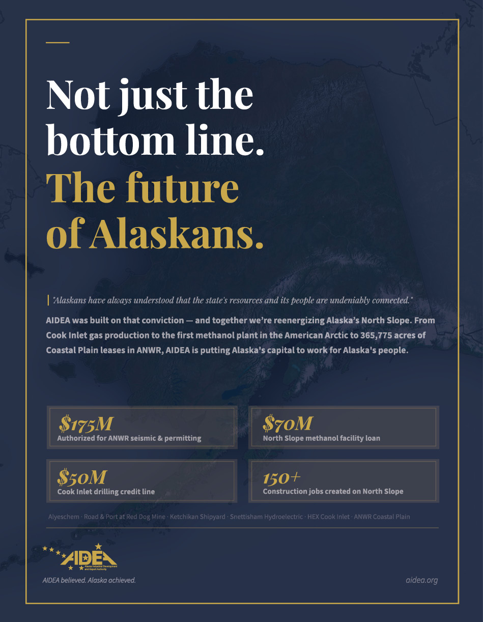AIDEA Alaska Industrial Development and Export Authority Advertisement