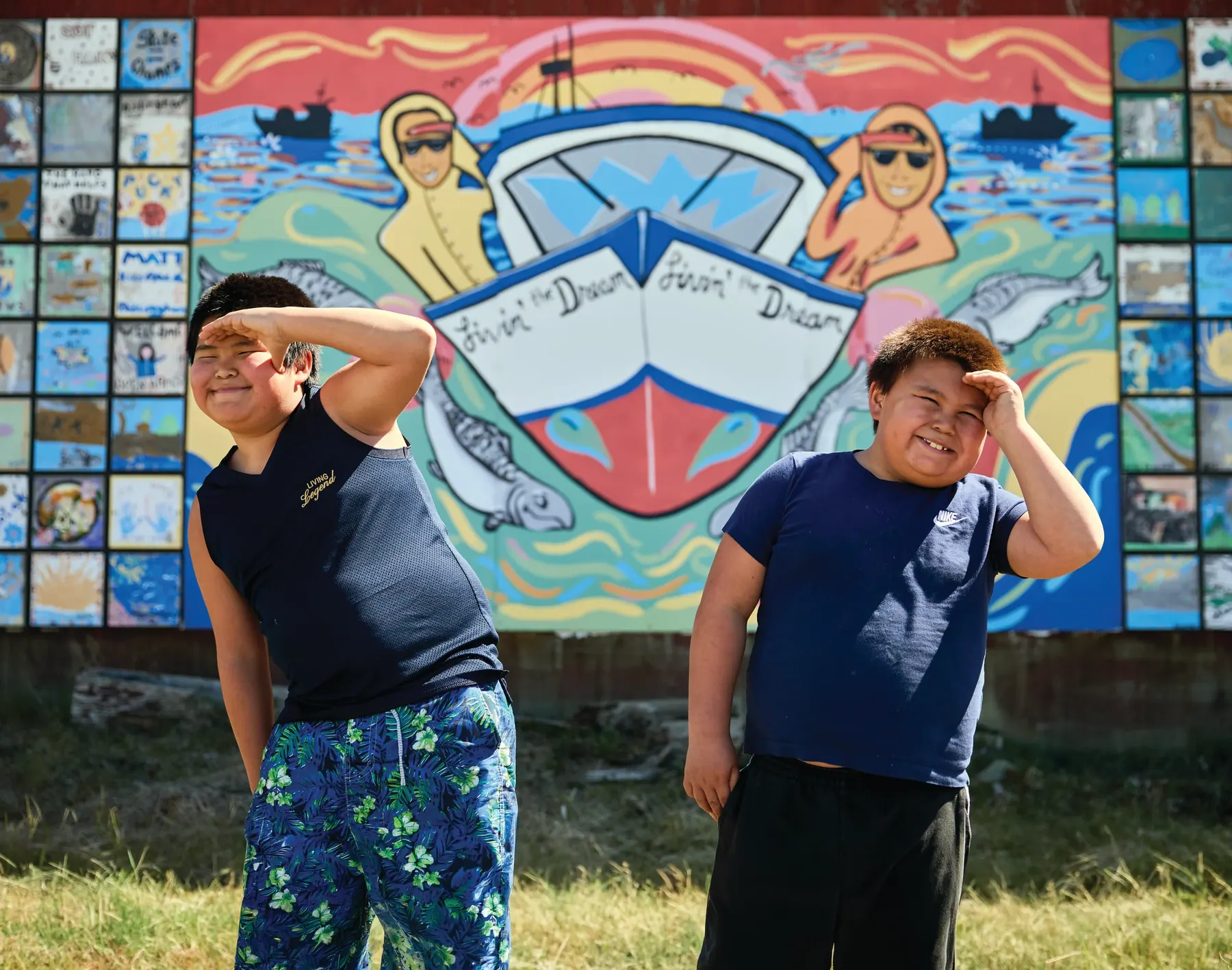 BBNC descendants Jacob and Jackson Fritze having fun in Dillingham. In 2025, BBNC shareholders voted to open enrollment to descendants.