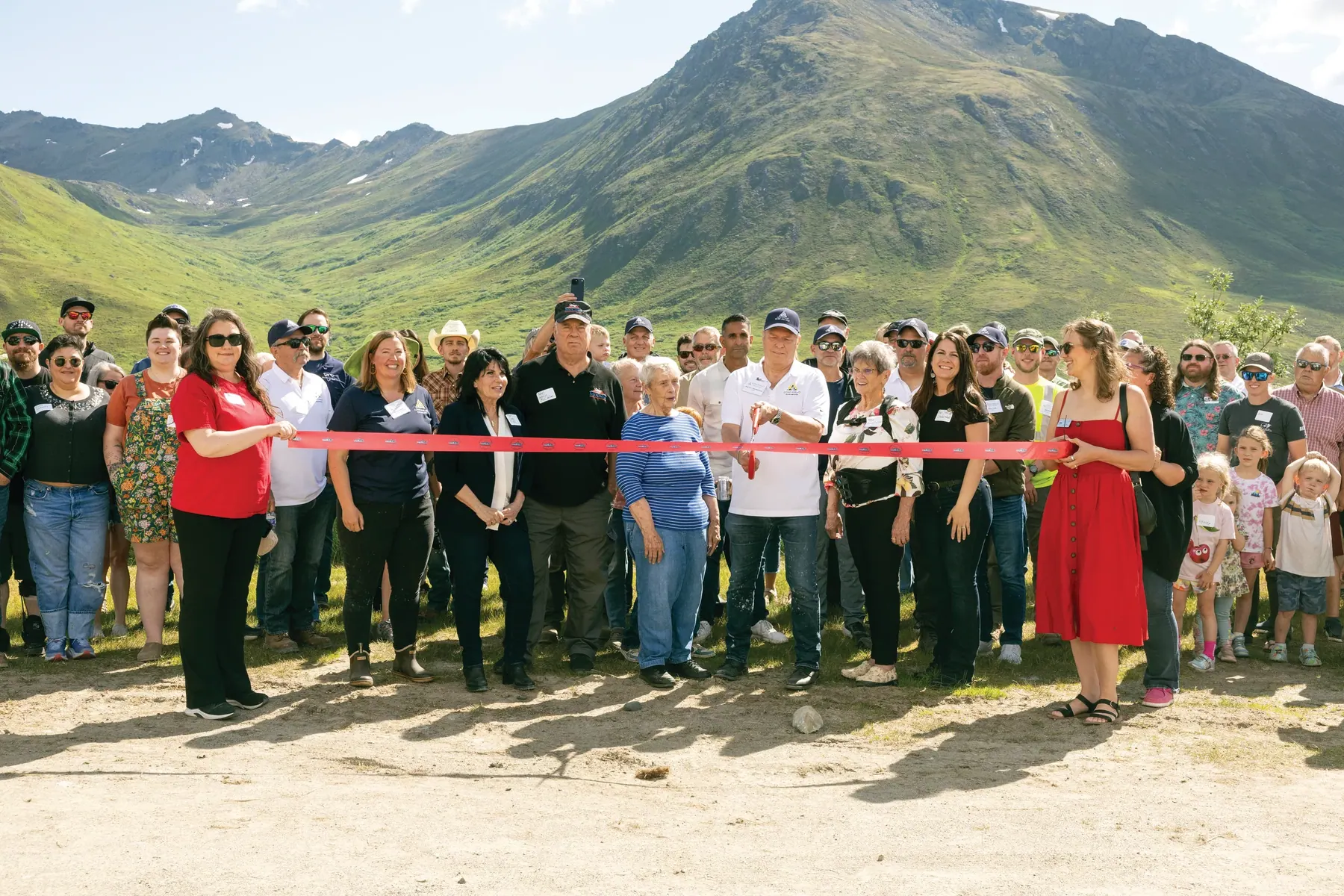 Building strong roots and real partnerships in Alaska, team members gathered with the community in Hatcher Pass for a ribbon cutting ceremony at the Lucky Shot project this summer.