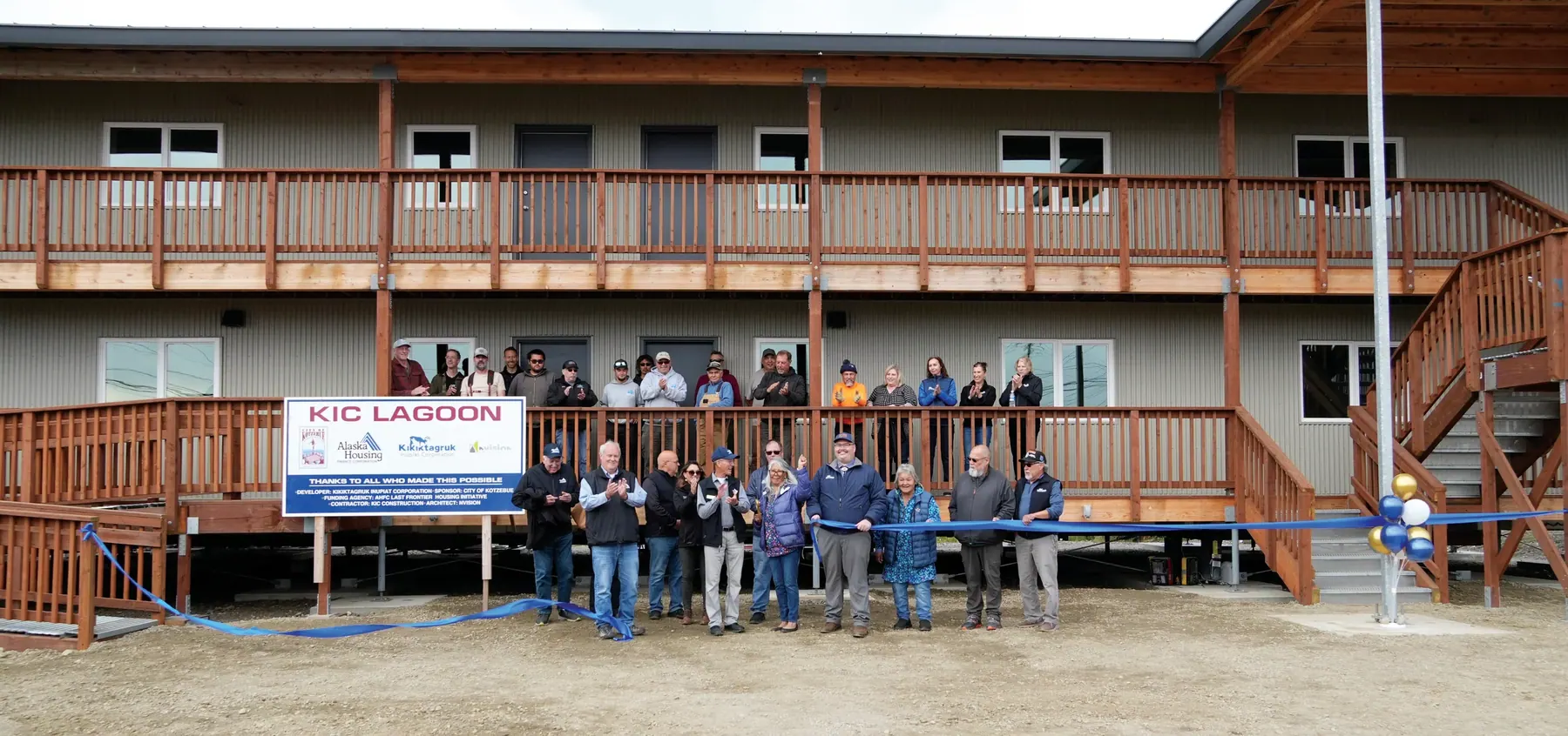 Ribbon cutting ceremony for the Last Frontier Housing Initiative.